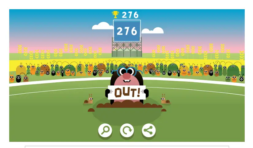 Doodle Cricket Highest Score 276 Runs