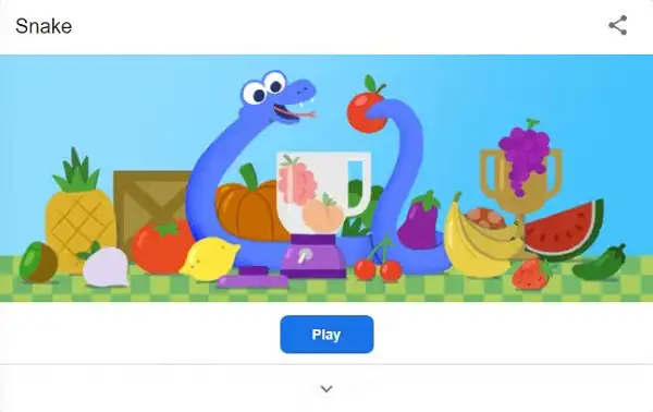 Best Google Doodle Games of All Time (Ranked) Google Snake Doodle on Google Search Homepage