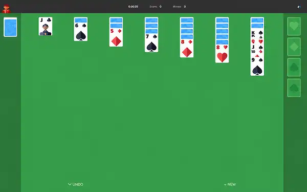Google Solitaire Rules: Everything You Need to Know Google Solitaire tableau column showing correct alternating black and red descending card sequence