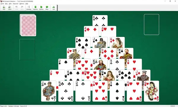 Pyramid Solitaire - Free Card Game Online Tuts-Tomb-Solitaire-Version-from-Microsoft-ealry-2000s
