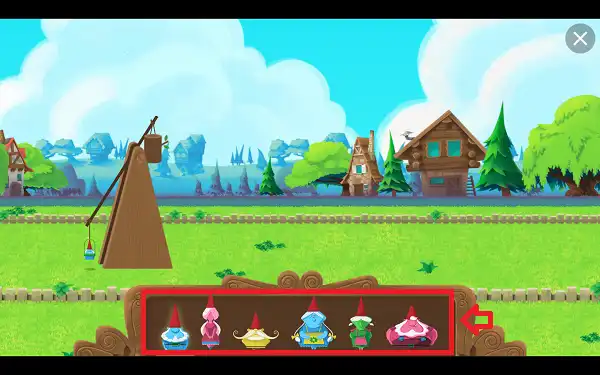 Selecting a gnome character in Garden Gnome