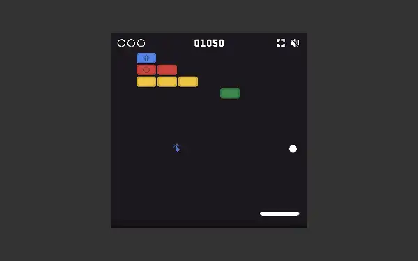 Google Block Breaker - Play Doodle Game Online Power-up saving a falling ball in Google Block Breaker
