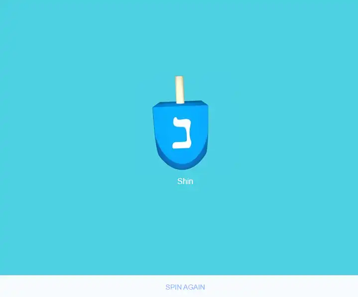 Google Dreidel spinning animation showing the top in motion